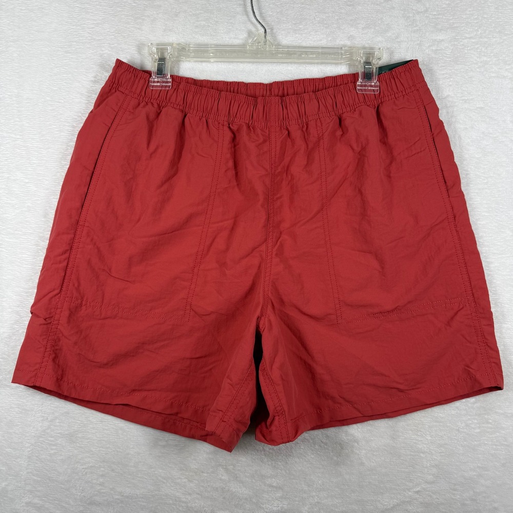 Alpine Design Mens 5 Inch Pull-On Shorts‎ Red Relaxed Fit Size Medium